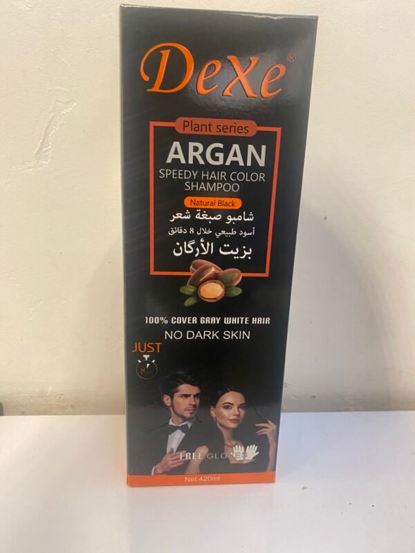 Dexe Argan Speedy Hair Color Natural Black Shampoo