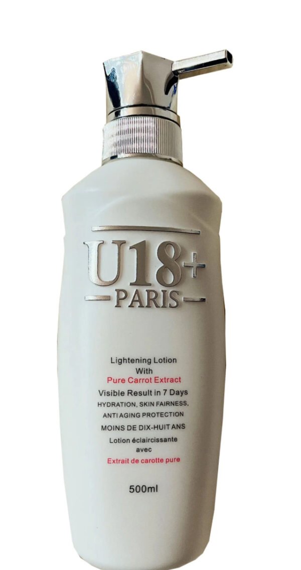 U18+ Paris Lightening Lotion With Pure Carrot Extract