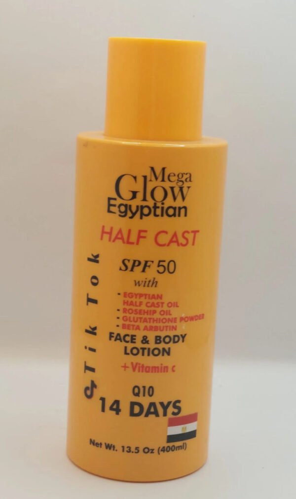 Mega Glow Egyptian Half Cast Face and Body Lotion