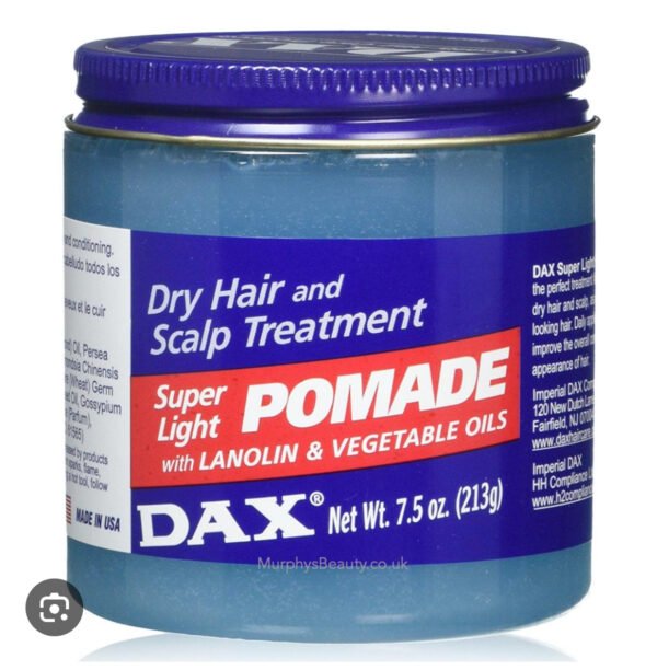 Dax Pomade Super Light With Lanolin & Vegetable Oils Dry Hair & Scalp Treatment