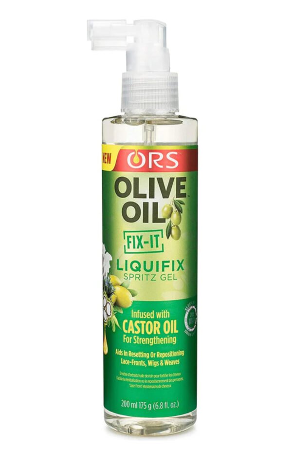 Ors Olive Oil Fix It Liquifix Spritz Gel Infused With Castor Oil