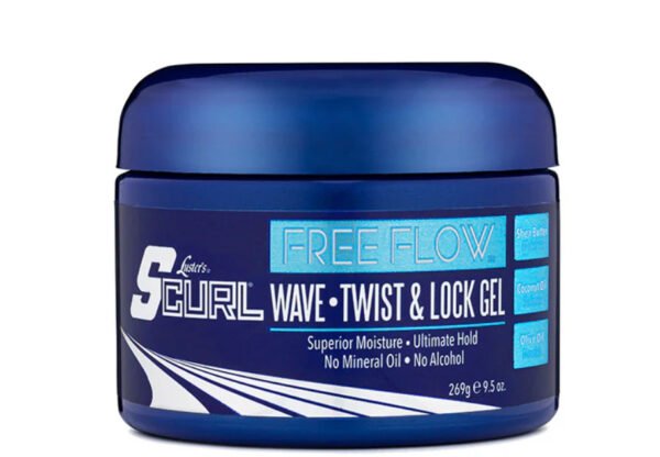 Scurl Free Flow Wave, Twist & Lock Gel