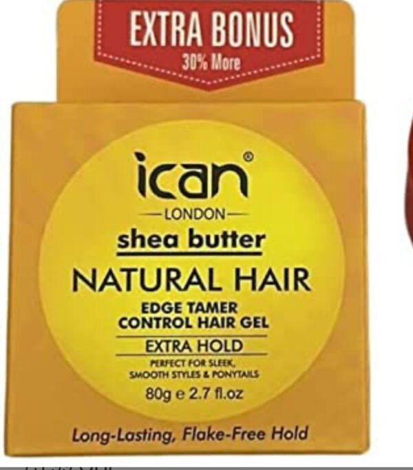 Ican London Shea Butter Edge Tamer Control Hair Gel Extra Hold