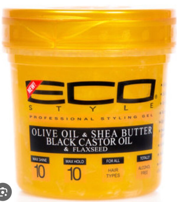 Eco Olive Oil & Shea Butter Black Castor Oil & Flaxseed Styling Gel