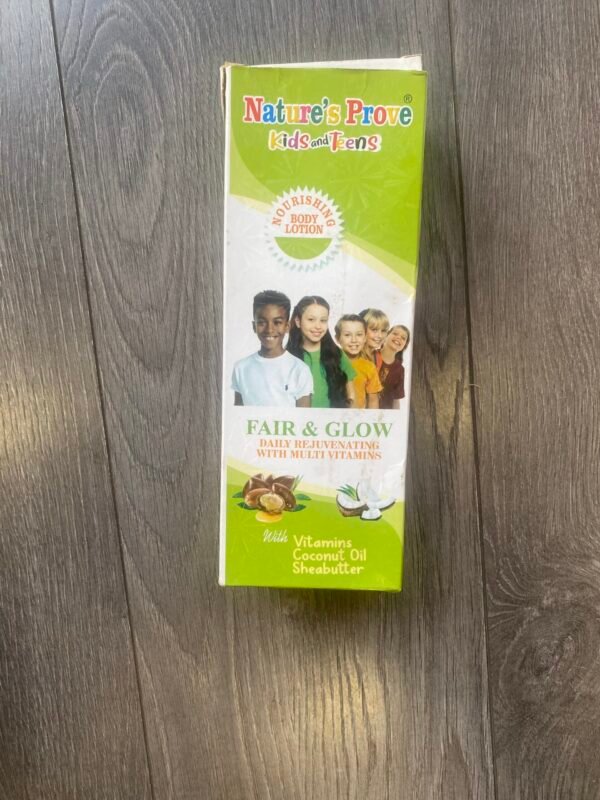 Nature’s Prove Kids & Teens Fair & Glow Body Lotion With Vitamins,Coconut Oil & Shea Butter
