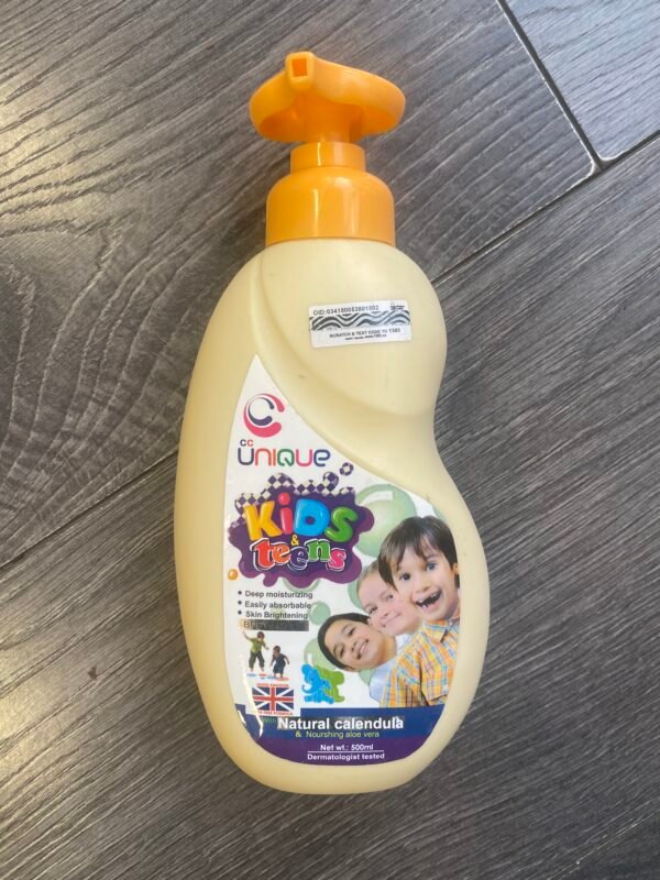 Unique Kids & Teens Natural Calendula & Nourishing Aloe Vera Body Lotion