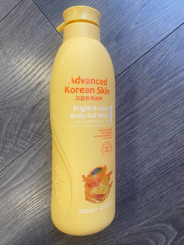 Advanced Korean Skin Bright And Clear Body Gel Wash With Vitamin C & E