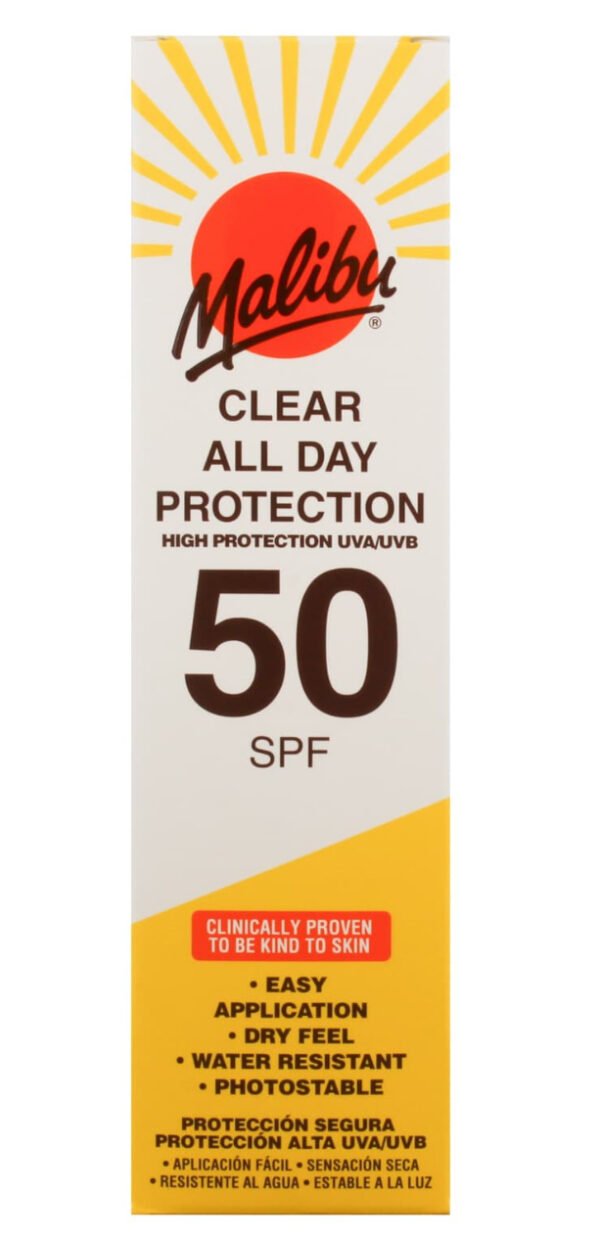 Malibu Clear All Day Protection Spray Pump SPF50